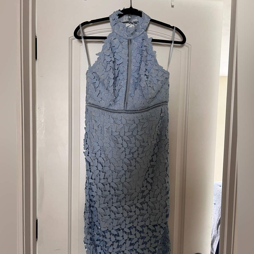 Bardot NWT lace high neck midi dress